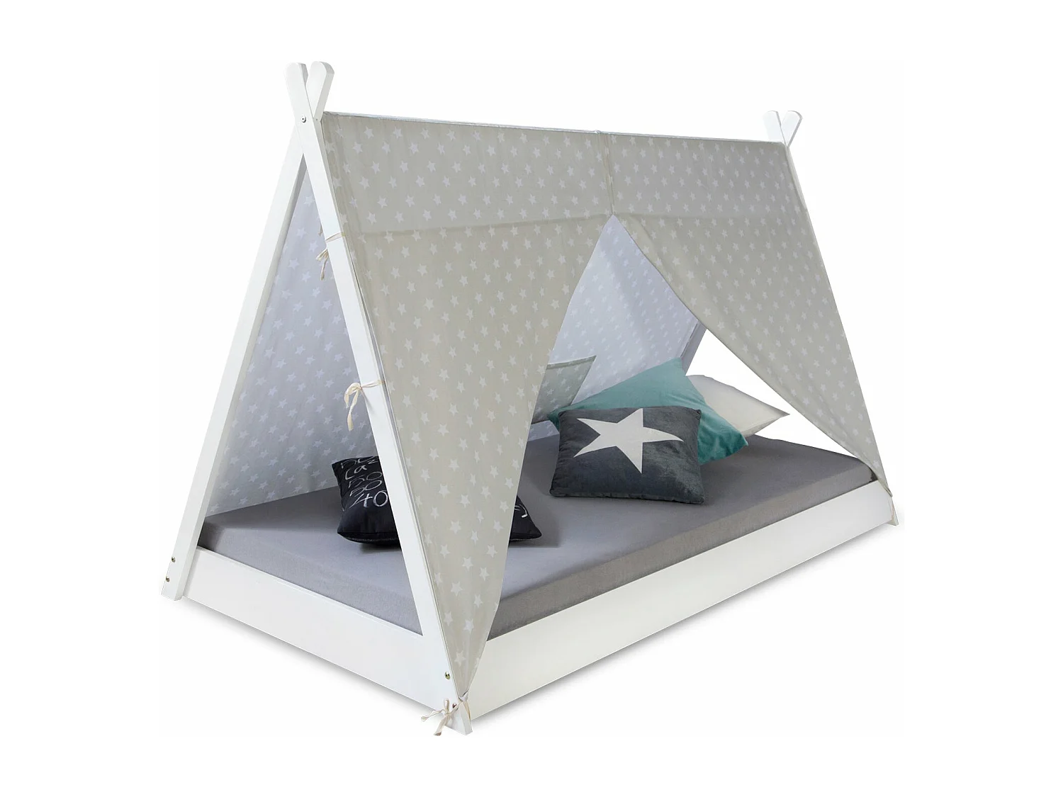 Lit pour enfant tipi bois marron 208 x 105 x 132 cm LIT06166/2