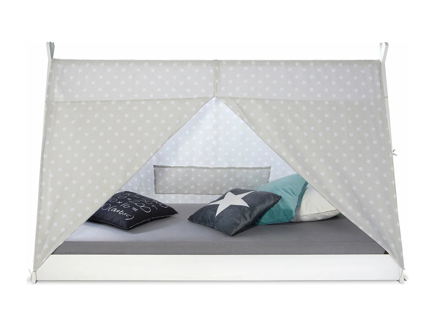 Lit pour enfant tipi bois marron 208 x 105 x 132 cm LIT06166/2