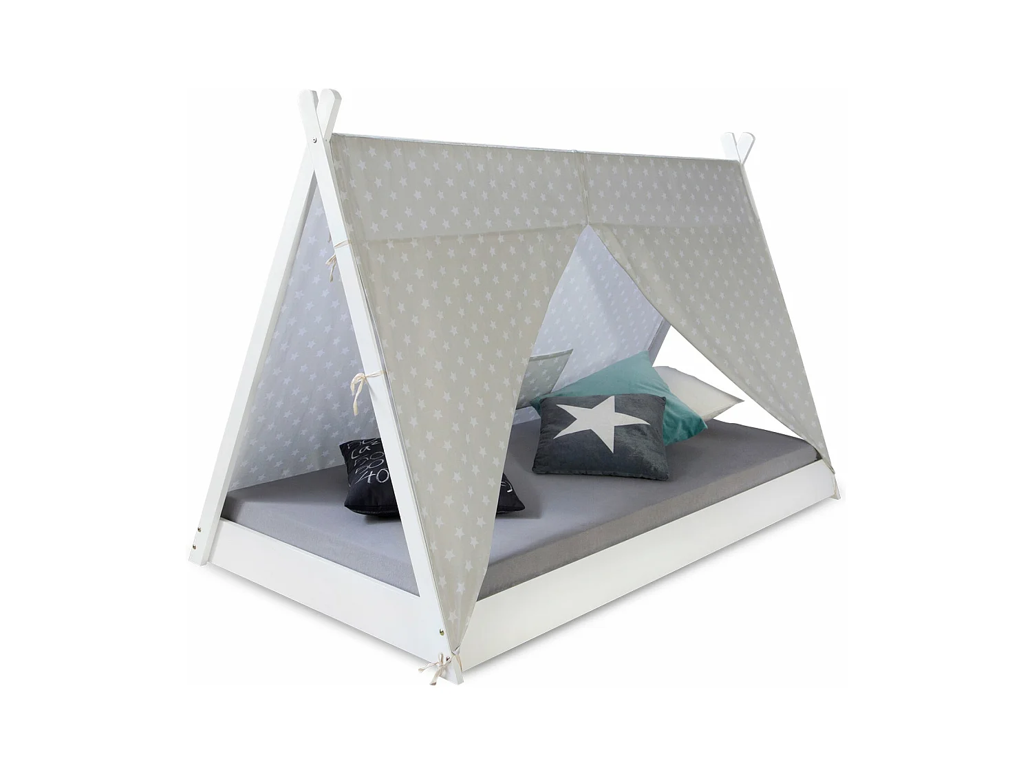 Lit pour enfant tipi bois marron 208 x 105 x 132 cm LIT06166/2
