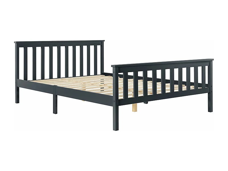 Lit pour adultes avec bois marron 209 x 168 x 80 cm 03_0004772