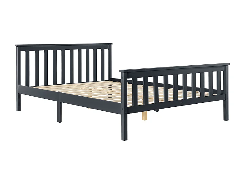 Lit pour adultes avec bois marron 209 x 168 x 80 cm 03_0004772