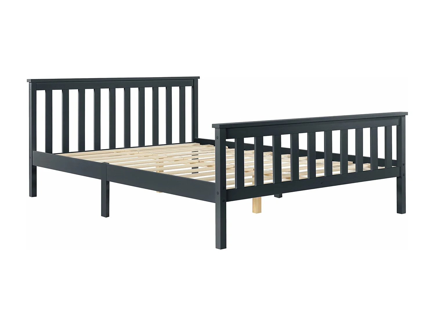 Lit pour adultes avec bois marron 209 x 168 x 80 cm 03_0004772