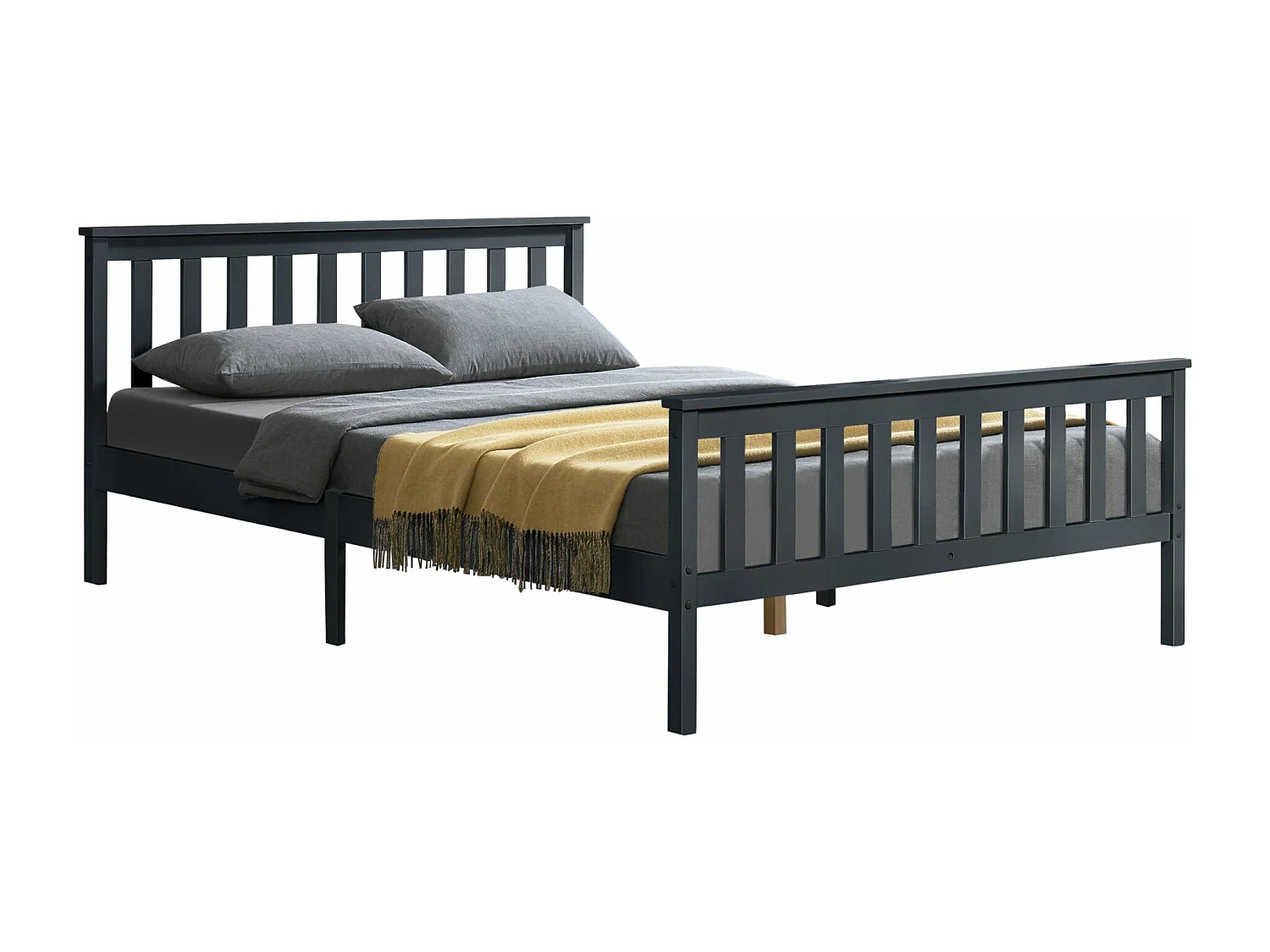 Lit pour adultes avec bois marron 209 x 168 x 80 cm 03_0004772