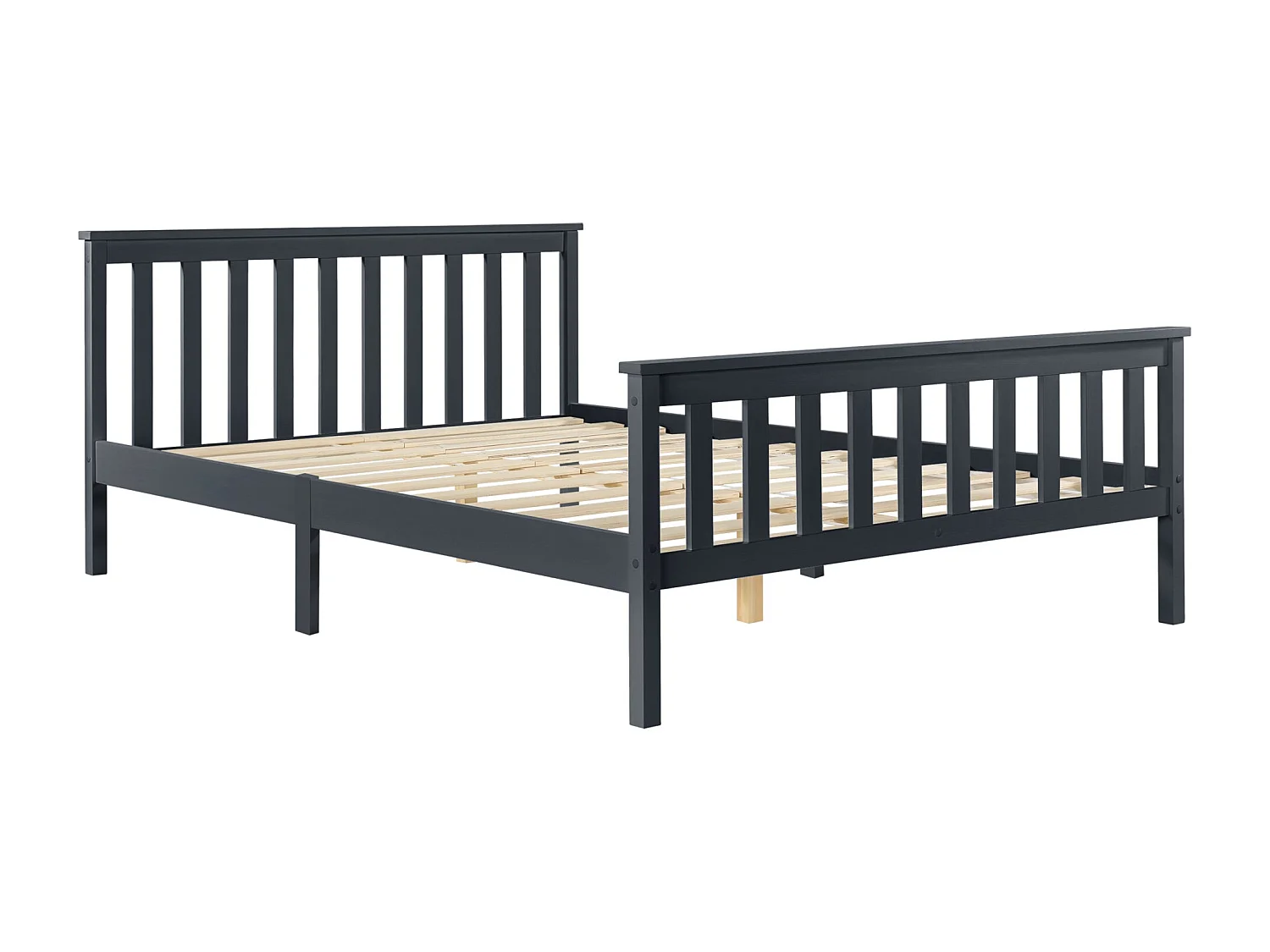 Lit pour adultes avec bois marron 209 x 168 x 80 cm 03_0004772