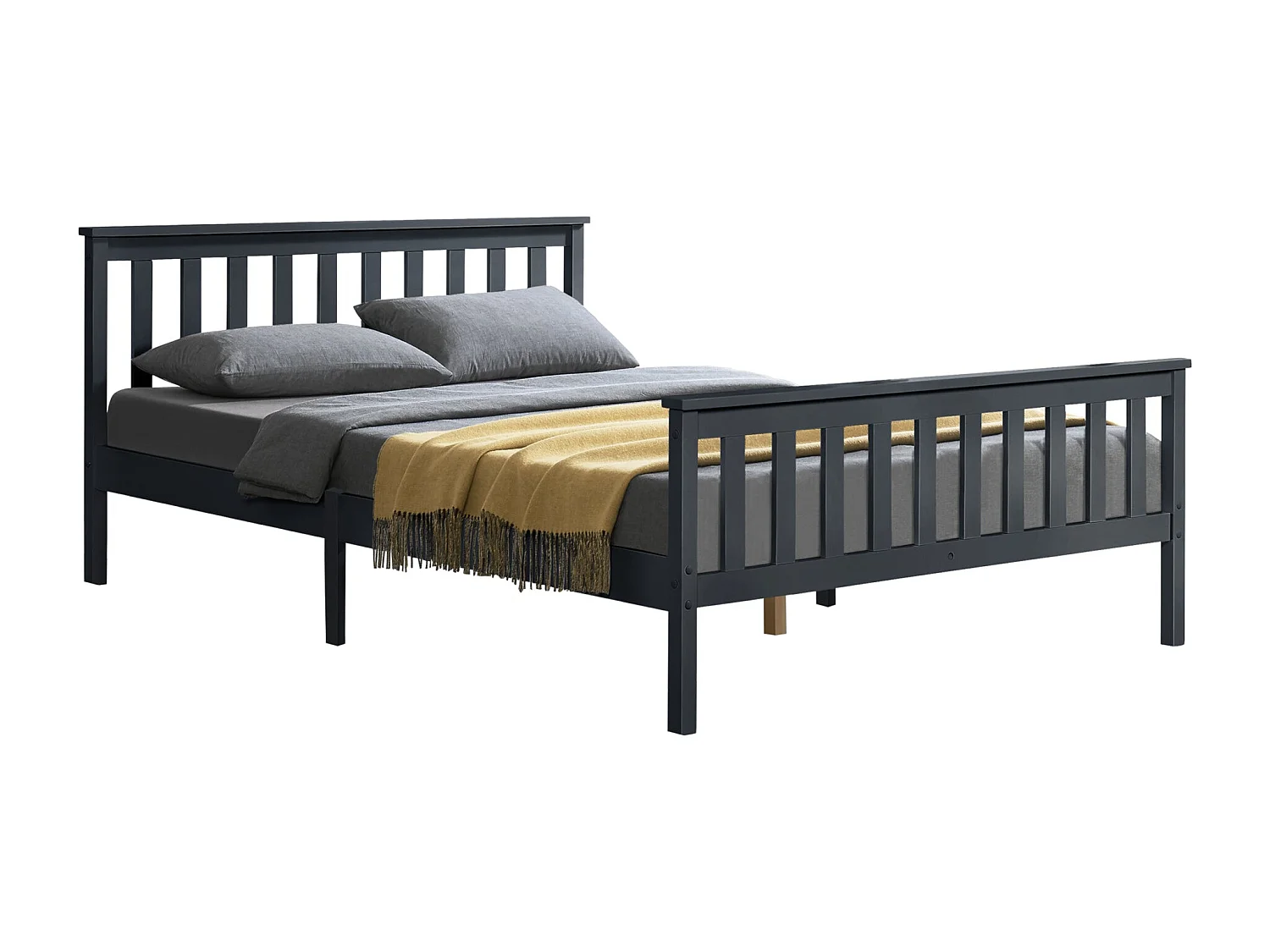 Lit pour adultes avec bois marron 209 x 168 x 80 cm 03_0004772