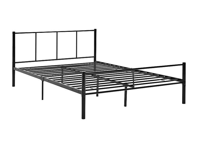 Lit pour adultes en argentée 209.5 x 141.5 x 81.5 cm 03_0002693