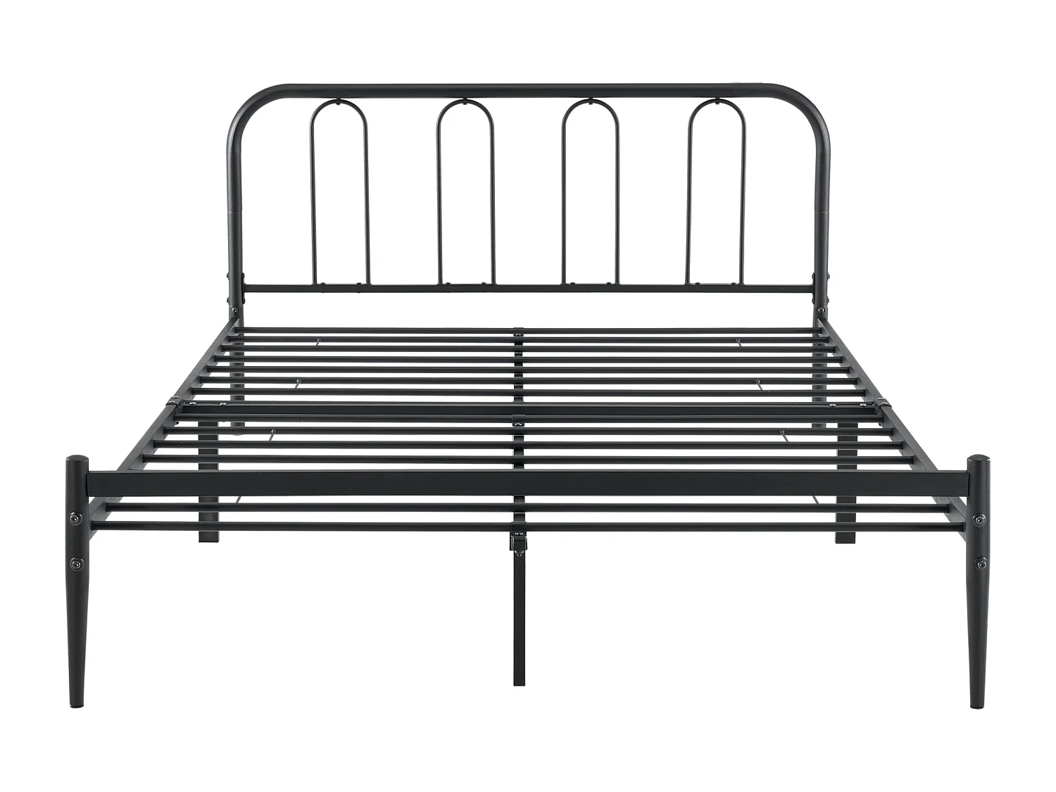 Cadre de lit métal métal argentée 210 x 165 x 88 cm 03_0004897