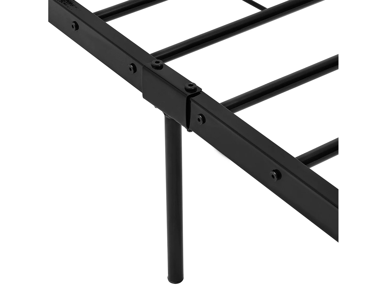 Lit simple en métal argentée 209.5 x 91.5 x 81.5 cm 03_0002694