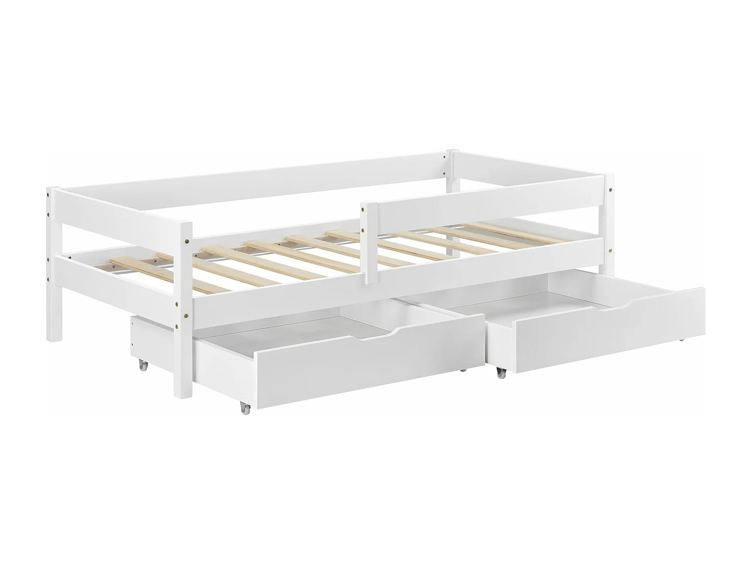 Lit pour enfant avec bois blanche 206 x 96 x 50 cm 03_0005419