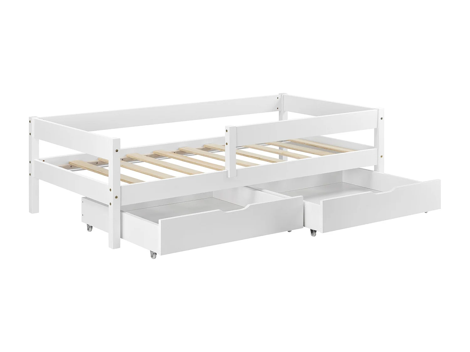 Lit pour enfant avec bois blanche 206 x 96 x 50 cm 03_0005419