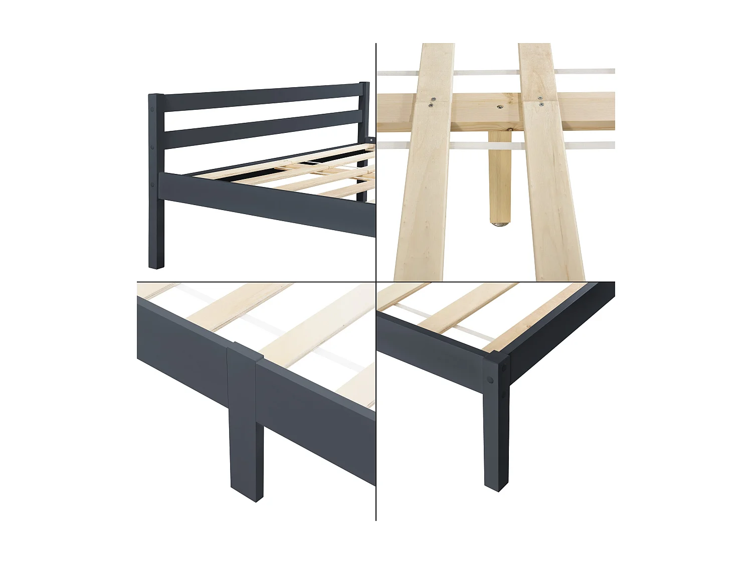 Lit pour adultes design bois marron 206 x 146 x 50 cm 03_0004965