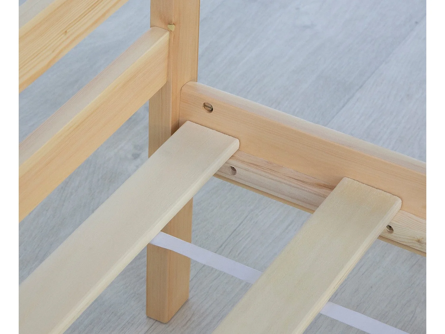 Lit simple 1 personne bois marron 206 x 96 x 61 cm LIT06165