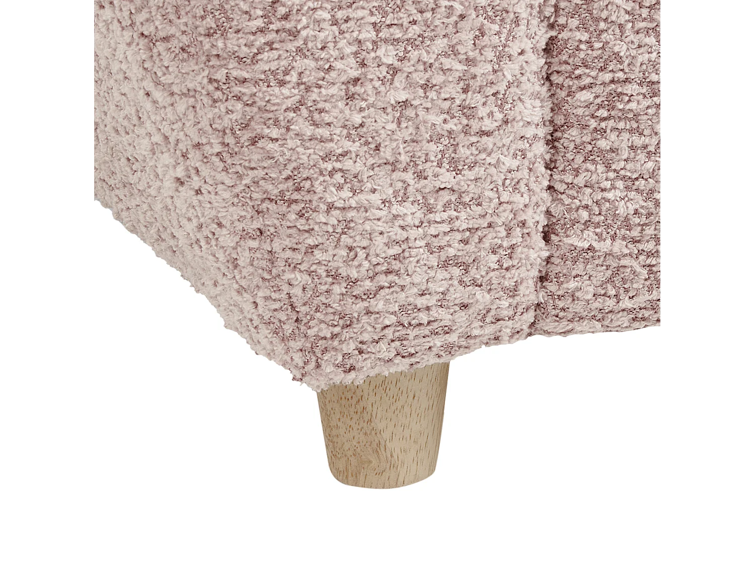 Fauteuil pour enfants Hippopotame MARIBO Bouclé Rose pastel