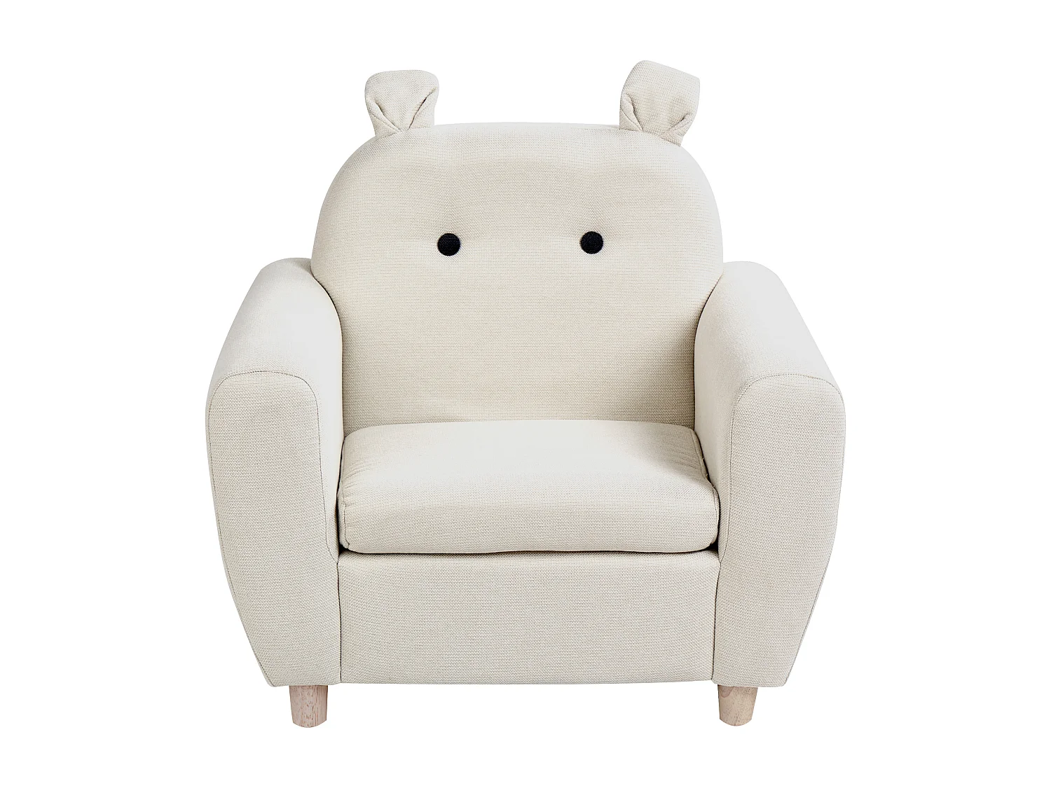 Kinderfauteuil MARIBO Stof Lichtbeige