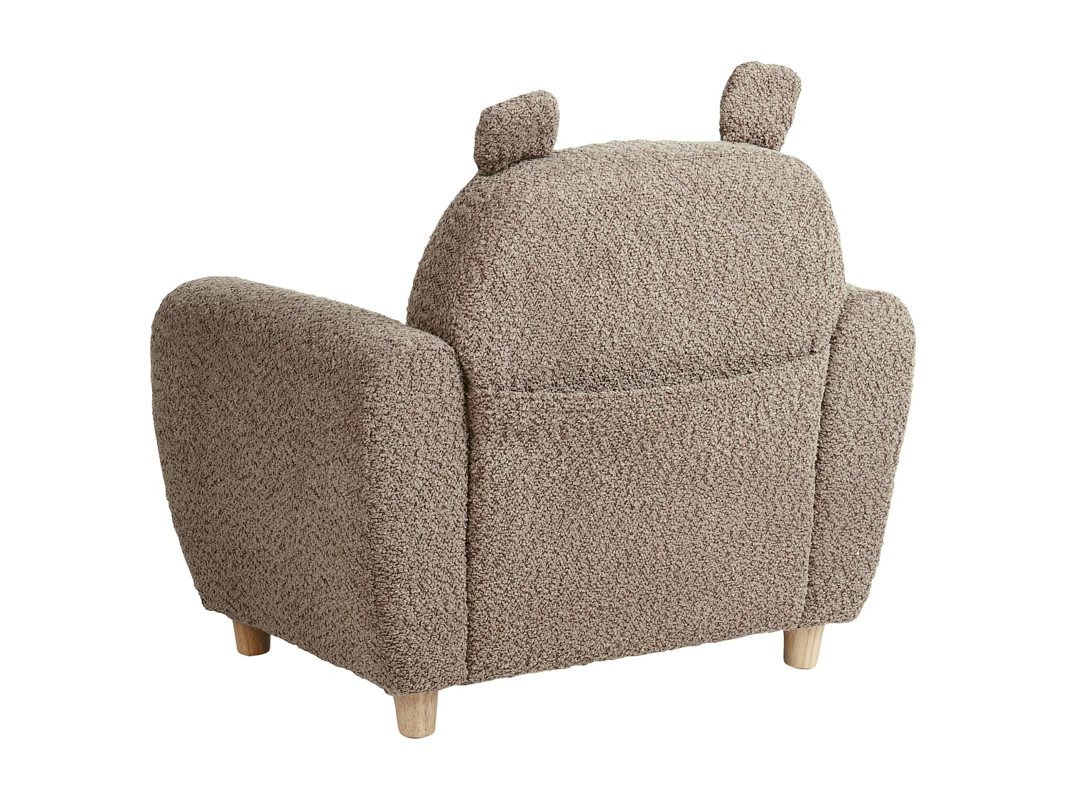 Fauteuil pour enfants Hippopotame MARIBO Bouclé Marron