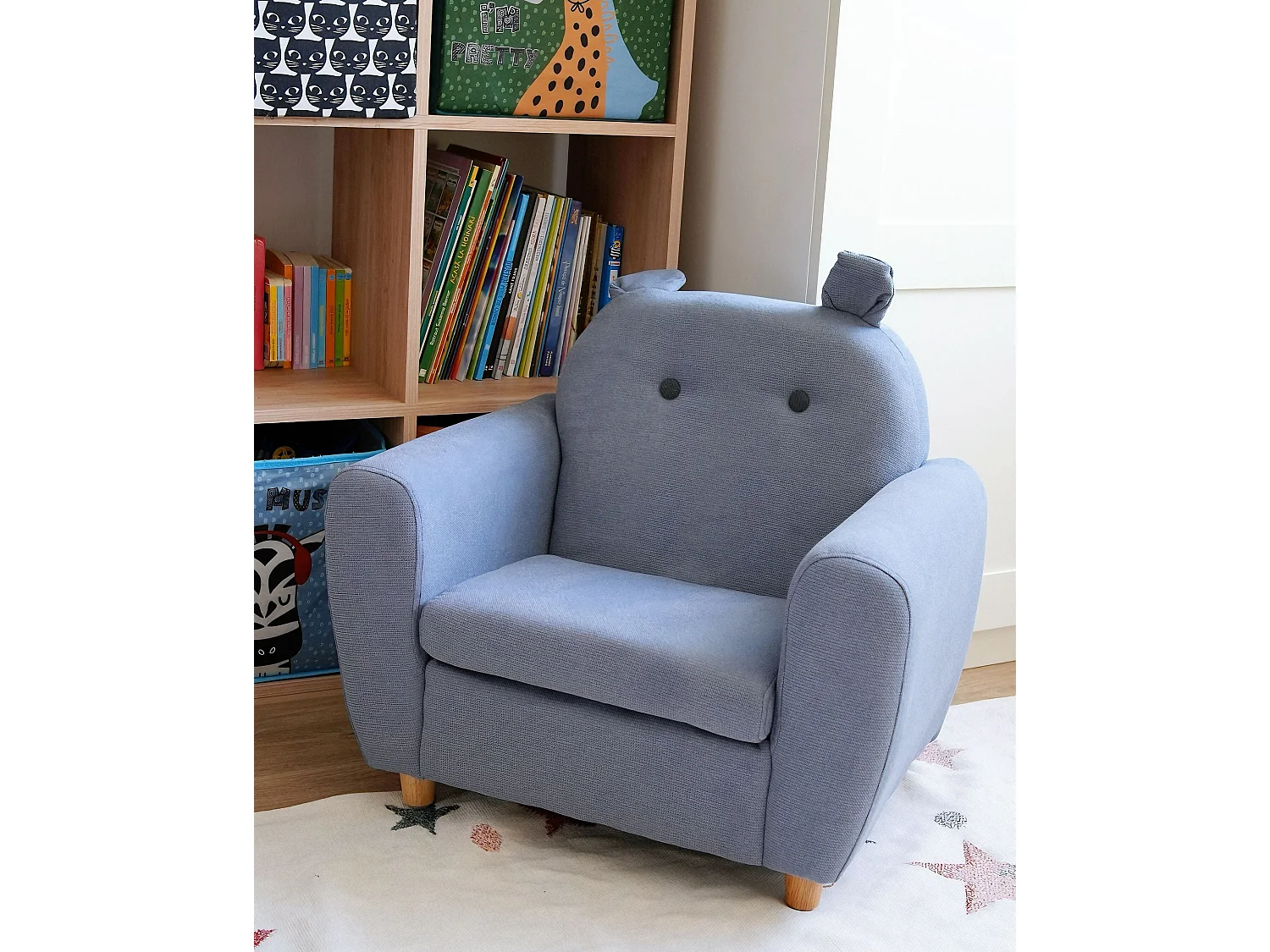 Fauteuil pour enfant bleu MARIBO