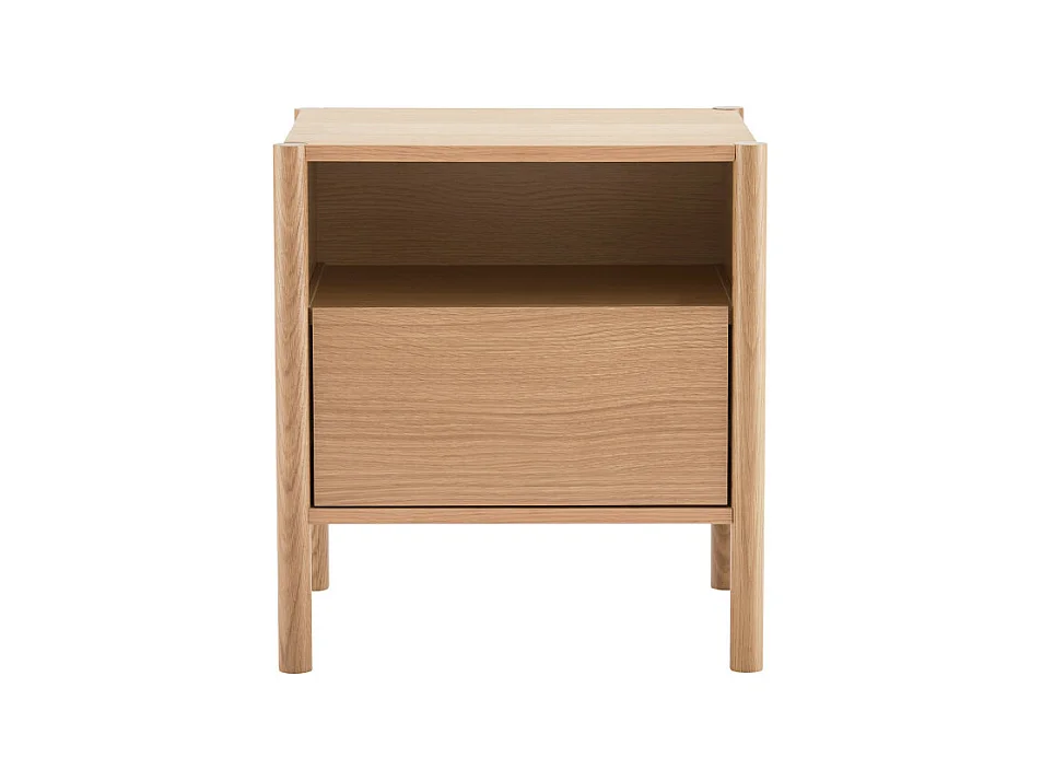 Verade - Table de chevet 1 tiroir en bois - Bois clair