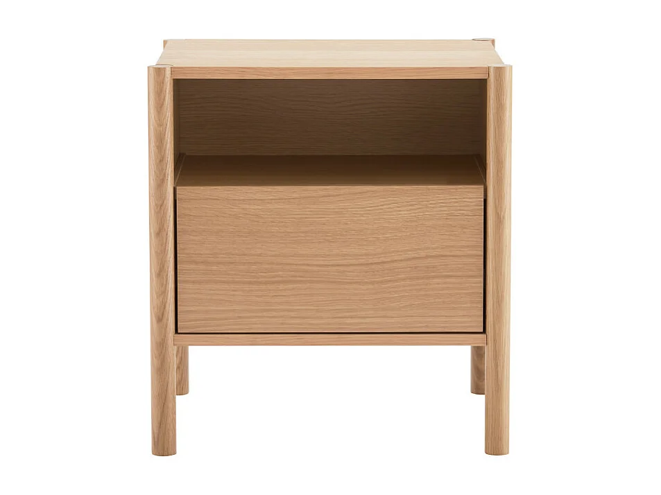 Verade - Table de chevet 1 tiroir en bois - Bois clair