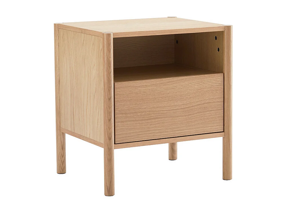 Verade - Table de chevet 1 tiroir en bois - Bois clair