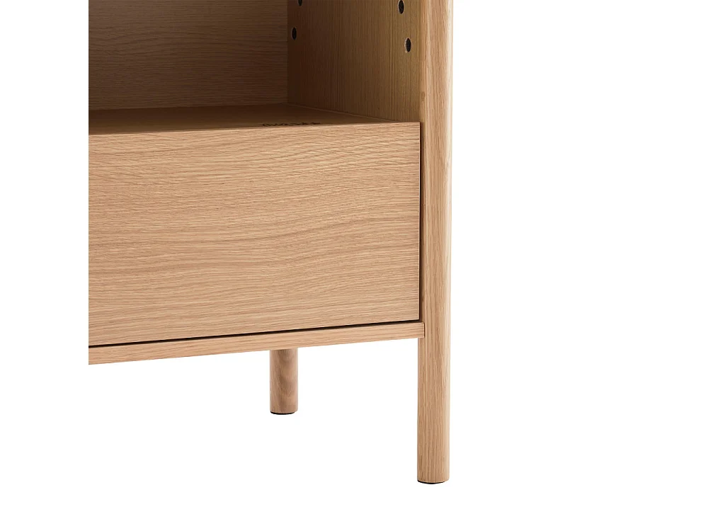 Verade - Table de chevet 1 tiroir en bois - Bois clair