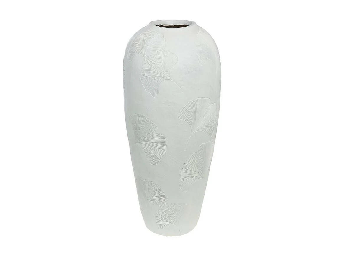 Vase Ginko blanc 74 cm