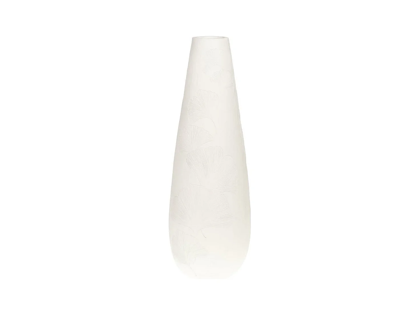 Vase Ginko blanc 95 cm