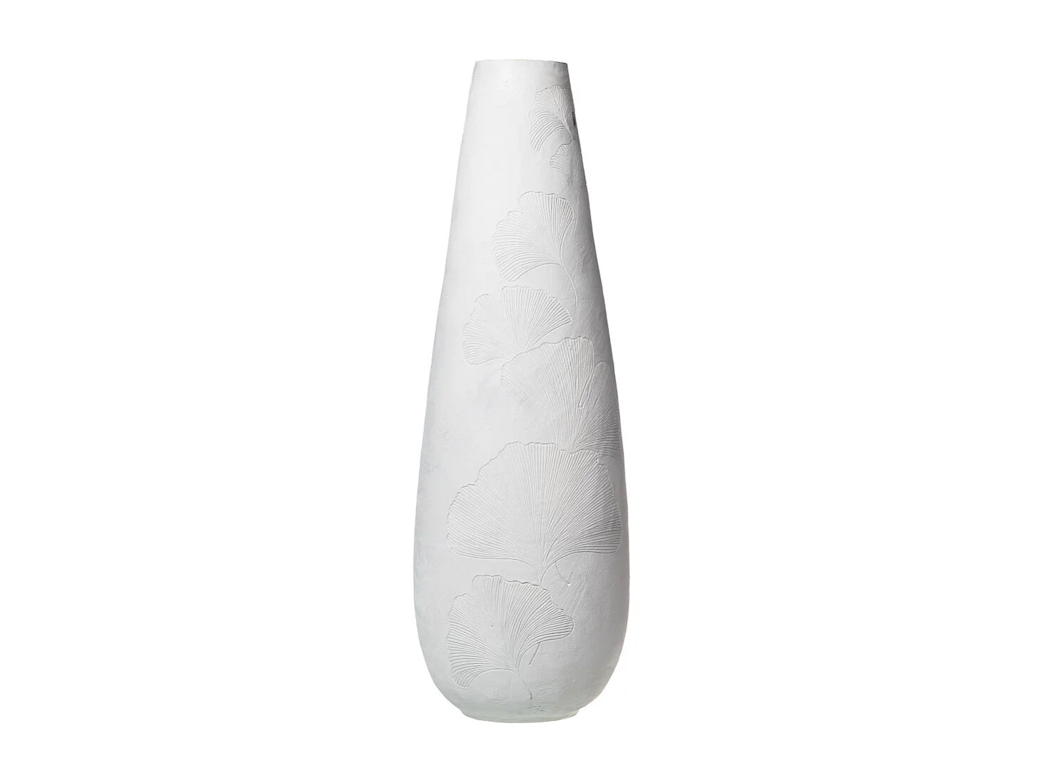 Vase Ginko blanc 95 cm