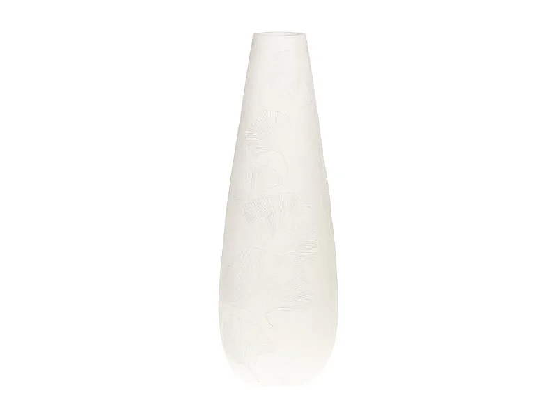 Vase Ginko blanc 95 cm