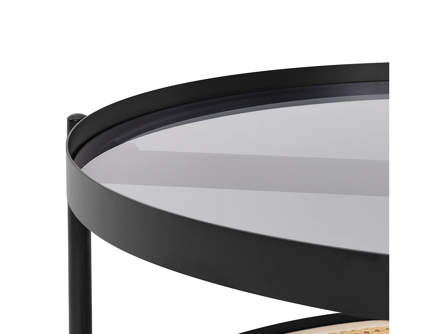 Salontafel RENO Veiligheidsglas Zwart