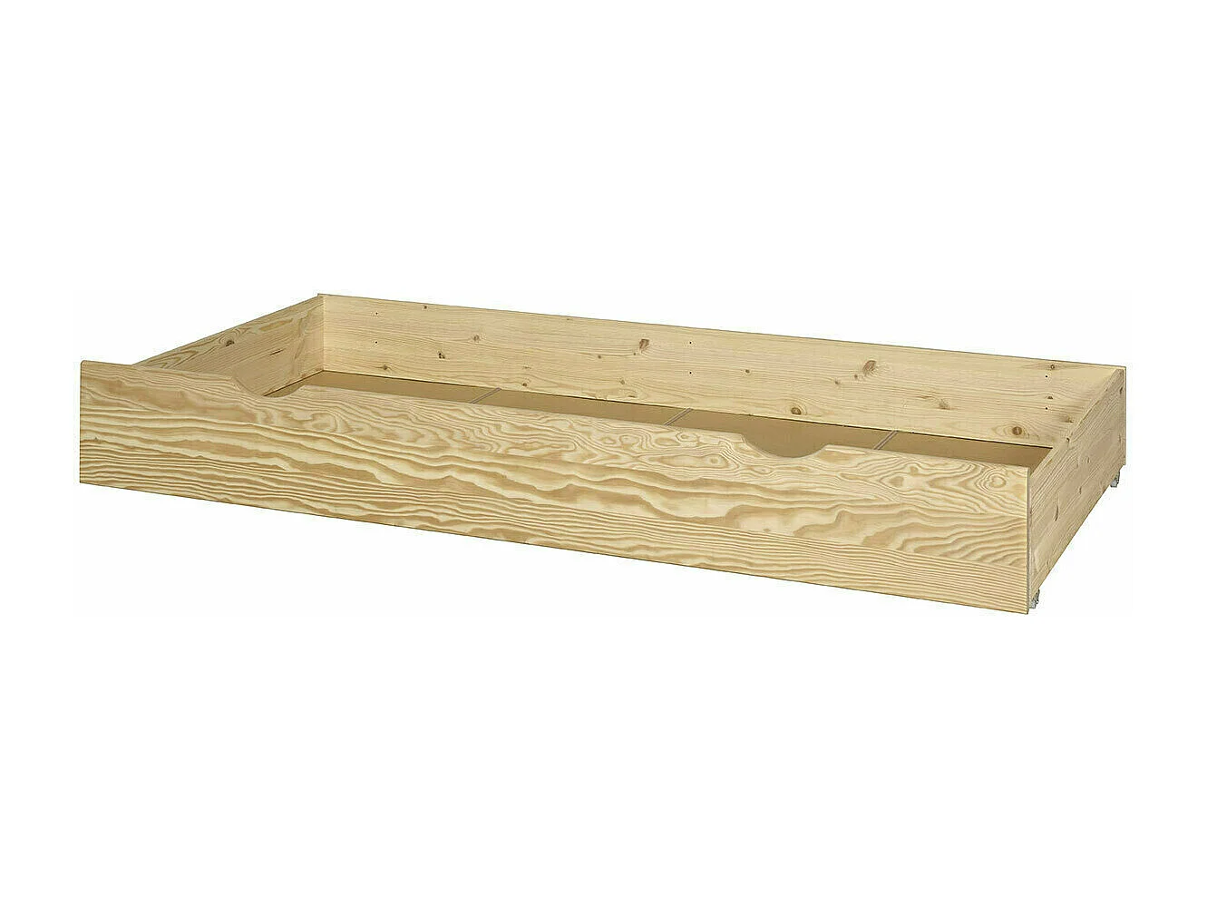 Pack lit gigogne avec tiroir et matelas 90x200 cm bois massif bois NOHA
