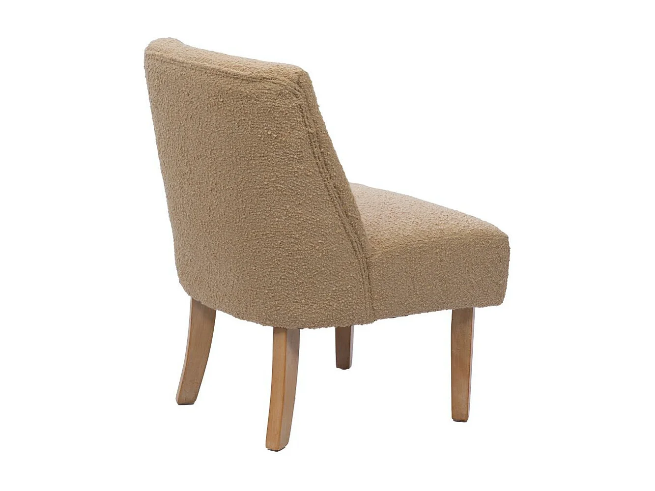 Fauteuil Dag bouclette sable (lot de 2)