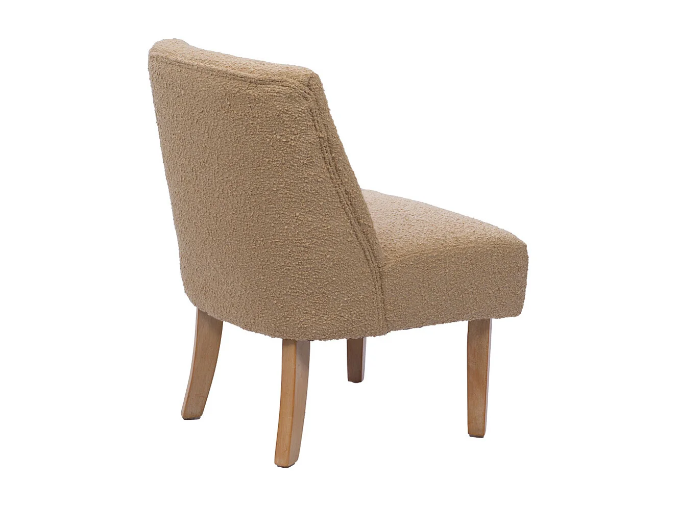 Fauteuil en bouclette sable Dag (lot de 2)