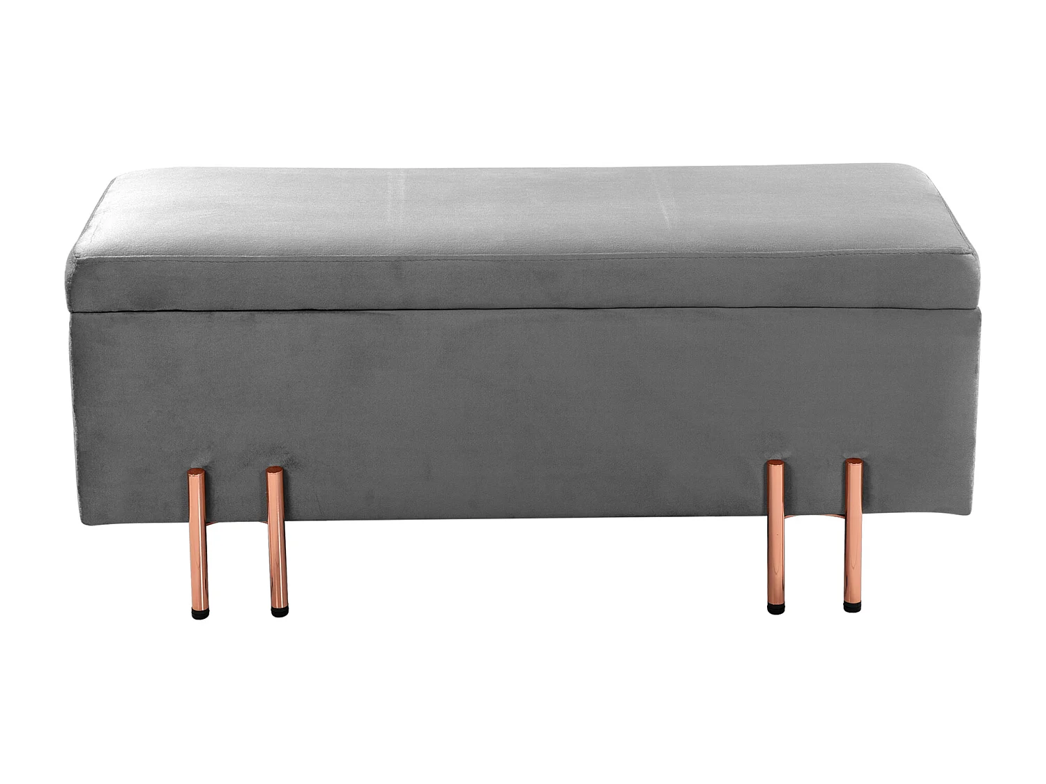 Banc de rangement Dals 100 x 40 x 42 cm gris [en.casa]