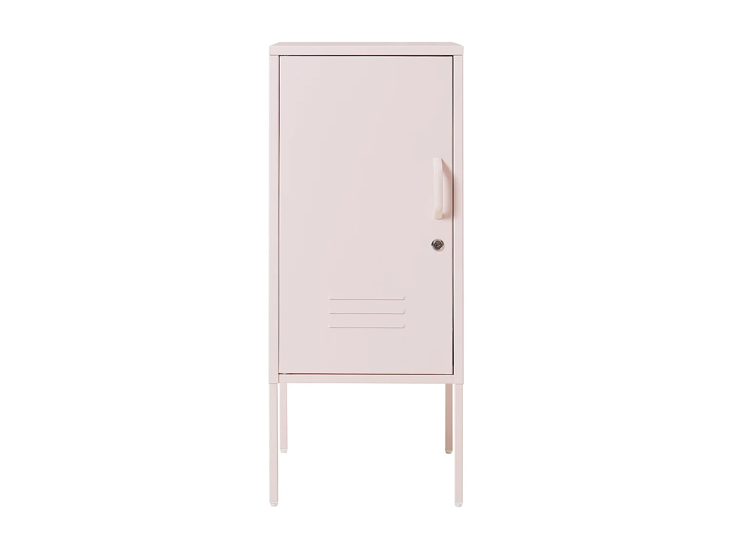 Table de chevet Hausjärvi acier 82 x 35 x 35 cm rose [en.casa]