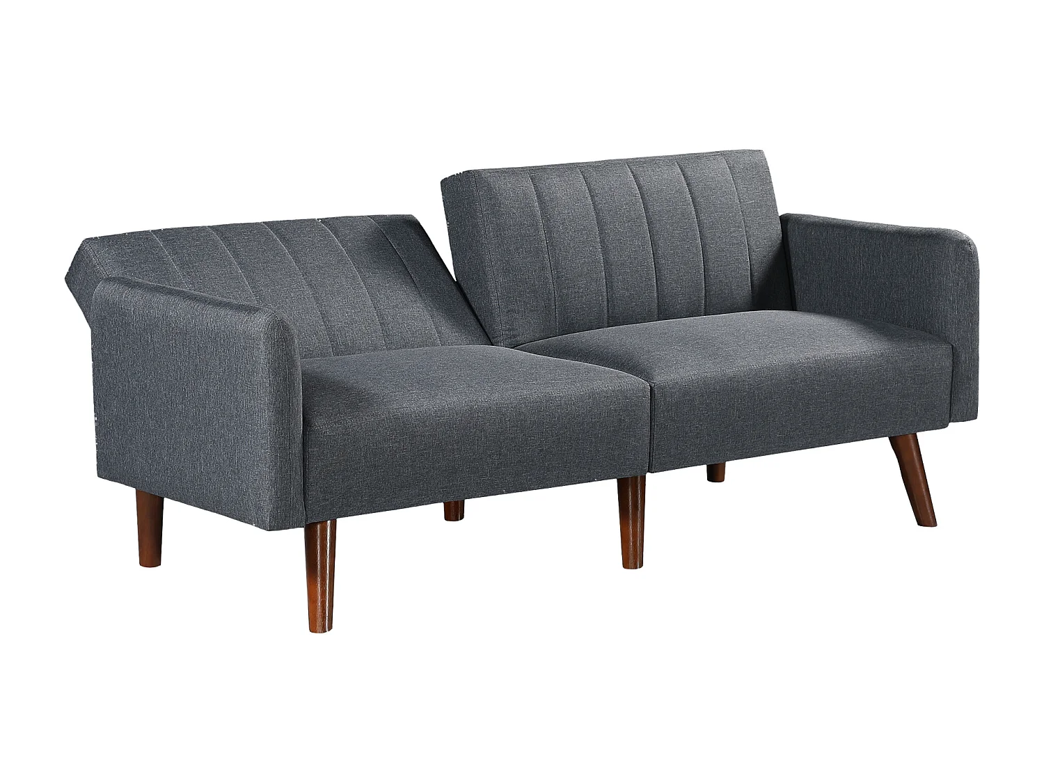 Canapé 2 places convertible Malå 175 x 70 x 72 cm gris [en.casa]