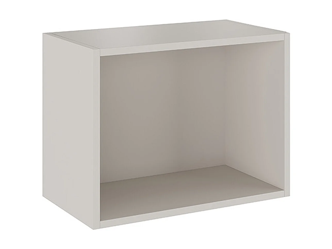 Etagère cube murale, meuble étagère coloris beige  - Longueur 50,50 x profondeur 27,90 x hauteur 38 cm