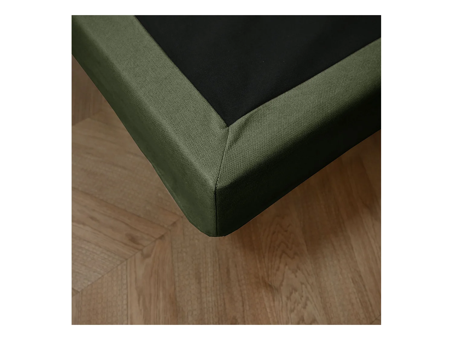 Cache-sommier kaki RONDA 160x200 cm - SOMEO - Ronda