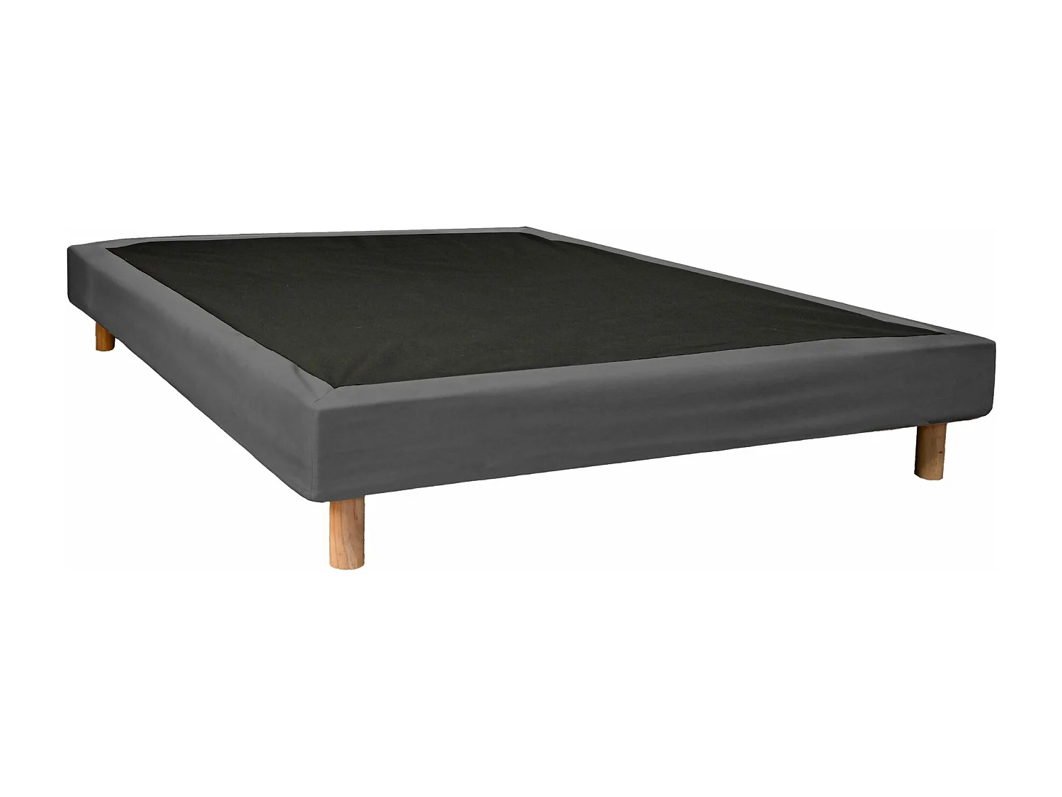 Cache-sommier anthracite RONDA 90x190 cm - SOMEO - Ronda