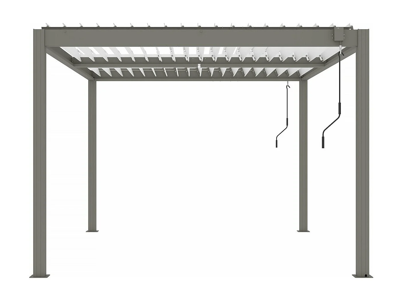 Pergola bioclimatique "Windsor" - 3 x 4 m - Taupe