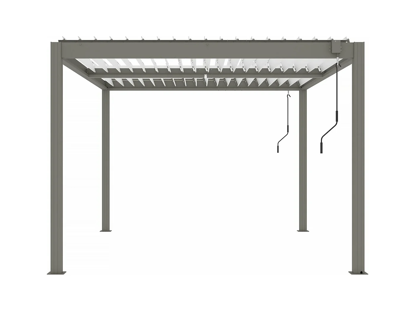 Bioklimatische Pergola "Windsor" - 3 x 4 m - Taupe