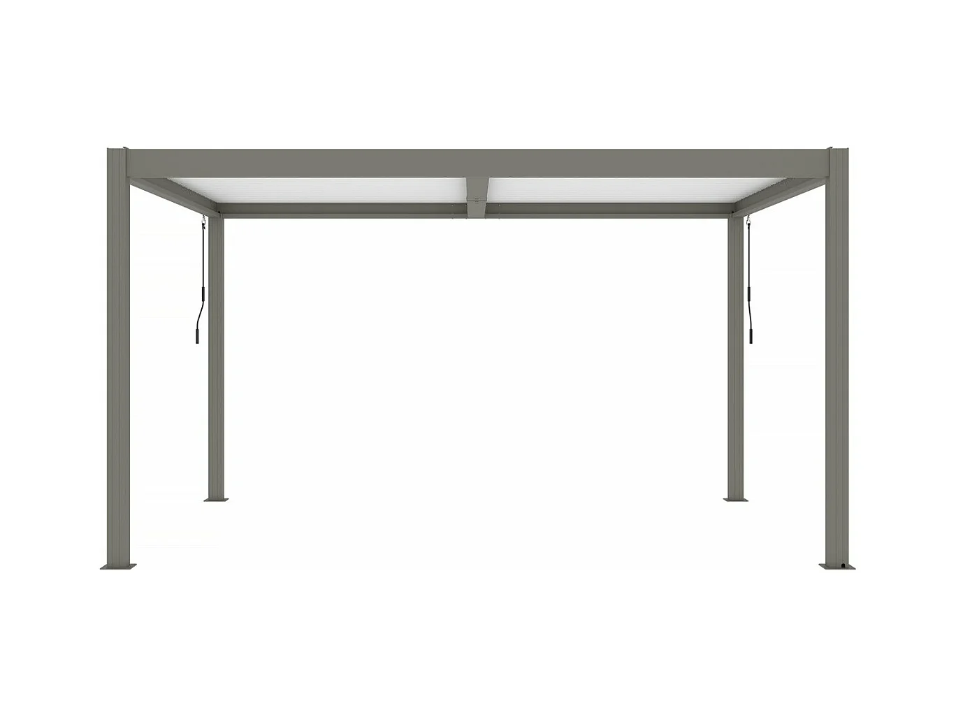Bioklimatische Pergola "Windsor" - 3 x 4 m - Taupe
