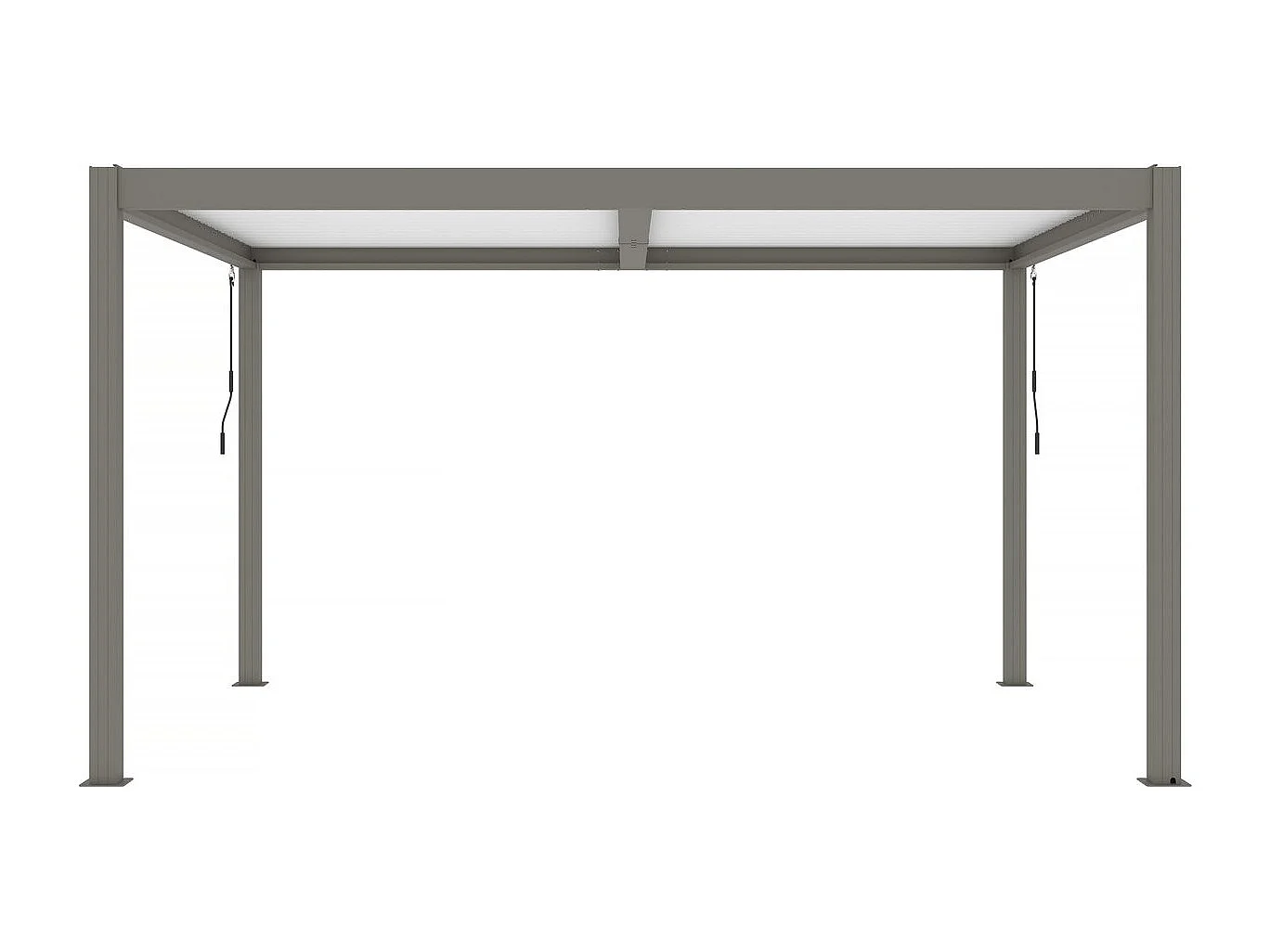 Pergola bioclimatique "Windsor" - 3 x 4 m - Taupe