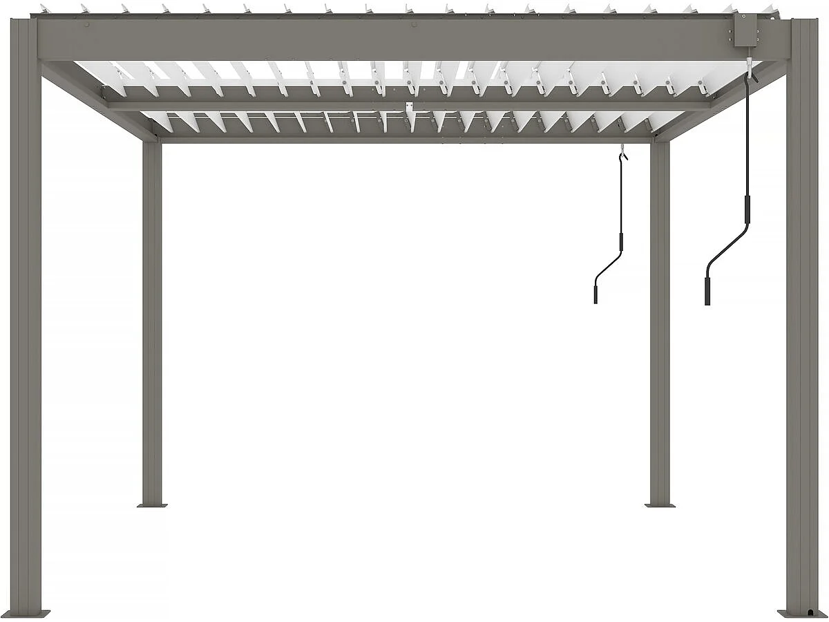 Pergola bioklimatyczna "Windsor" - 3 x 4 m - Taupe