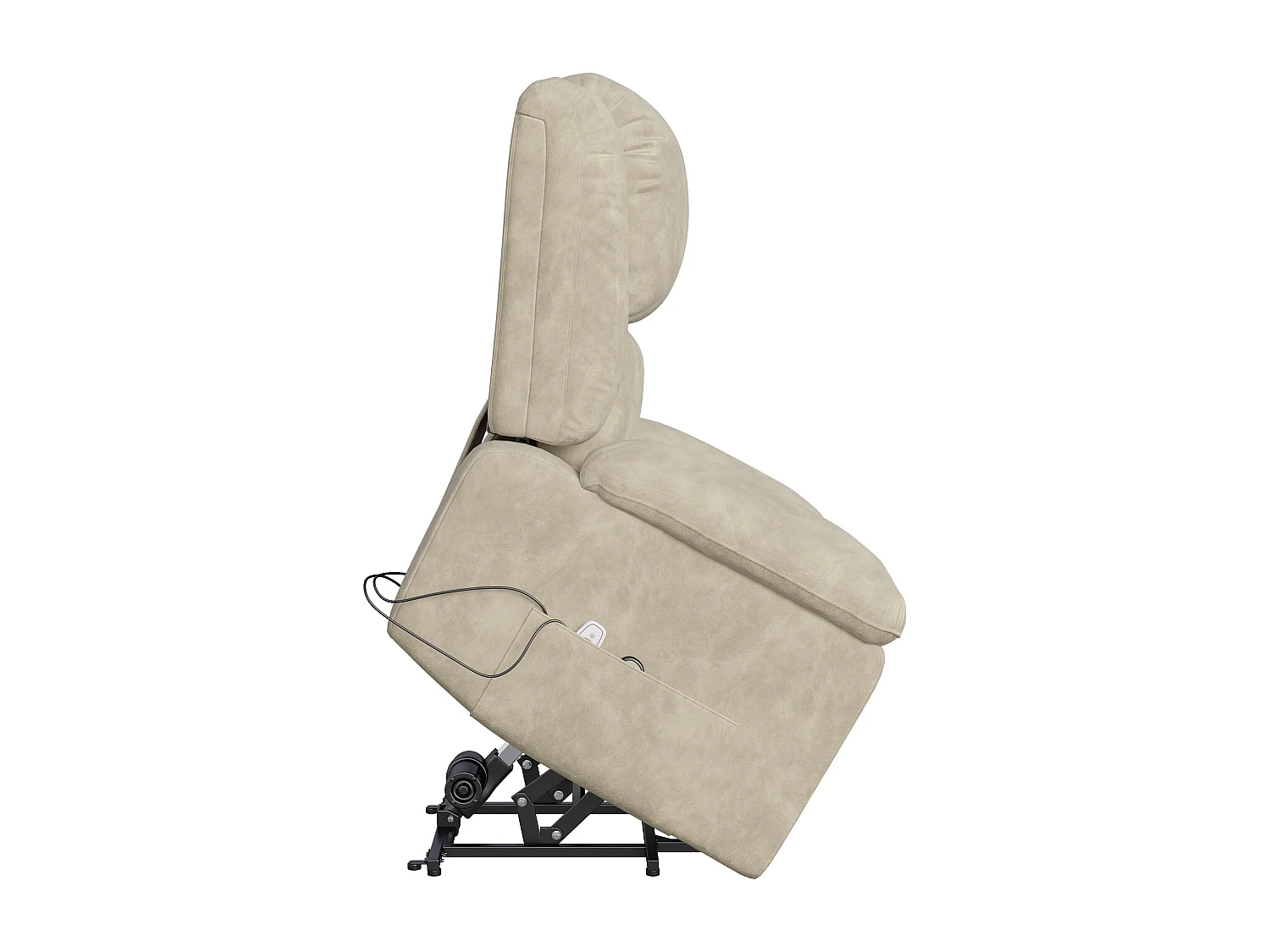 Fauteuil relax Fauteuil de massage - réglage électrique, fauteuil de massage avec vibrations et chaleur, poches latérales - Marron