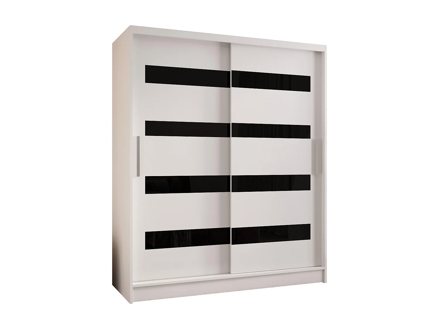 Zweitüriger Schiebeschrank WIENNA W4 Weiß