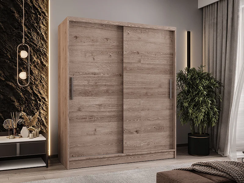 Zweitüriger Schiebeschrank WIENNA W1 Truffle