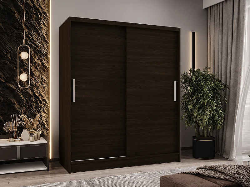 Zweitüriger Schiebeschrank WIENNA W1 Choco