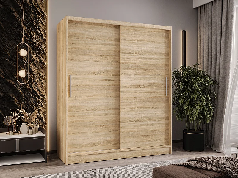 Zweitüriger Schiebeschrank WIENNA W1 Sonoma