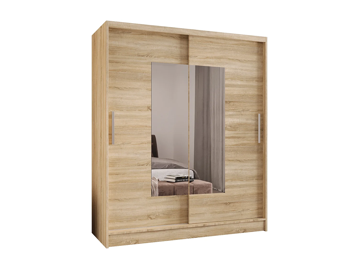 Zweitüriger Schiebeschrank mit Spiegel WIENNA W3 Sonoma