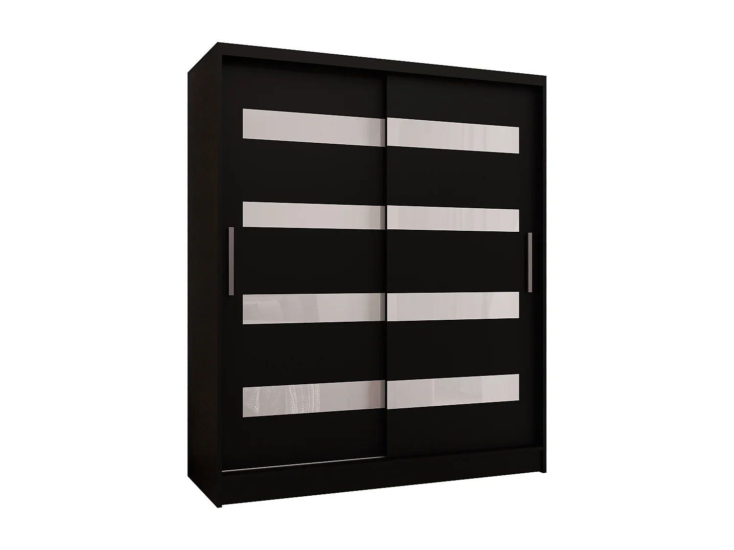 Zweitüriger Schiebeschrank WIENNA W4 Schwarz